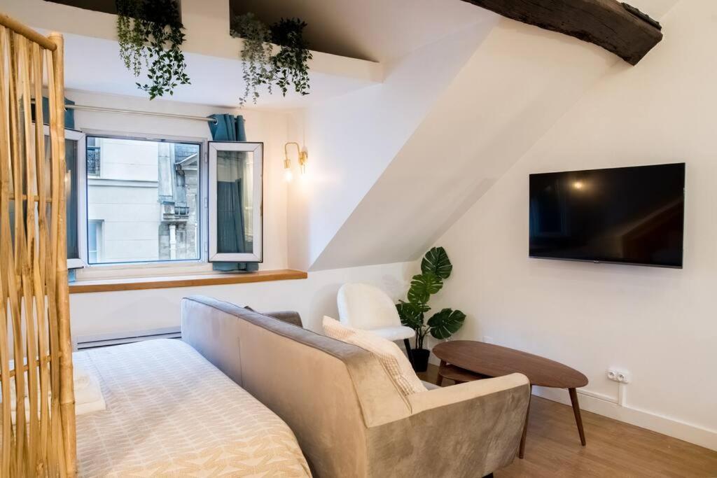 Spacious Studio In Paris Hyper Center - Smart Tv & Wifi - 4P 外观 照片