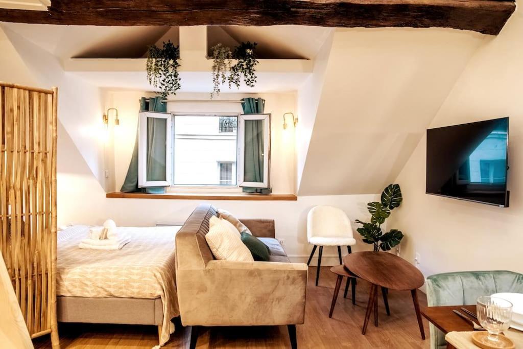 Spacious Studio In Paris Hyper Center - Smart Tv & Wifi - 4P 外观 照片